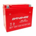 Banshee 12V 18Ah YTX20L-BS Battery for Honda TRX680 Rincon VTX1800 Gold Wing Valkyrie 20L-BS-Banshee12